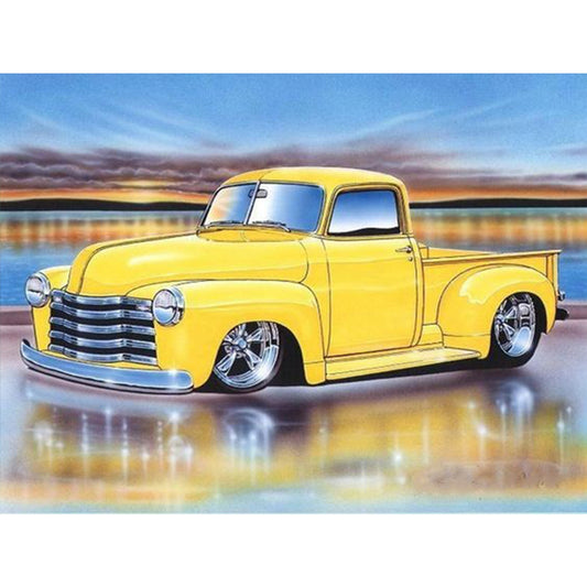 Little Yellow Car - Full Round Drill Diamond Painting 40*30CM