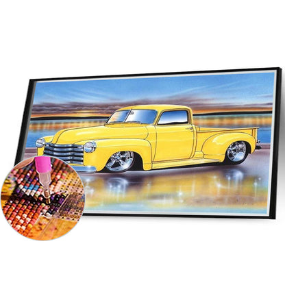 Little Yellow Car - Full Round Drill Diamond Painting 40*30CM