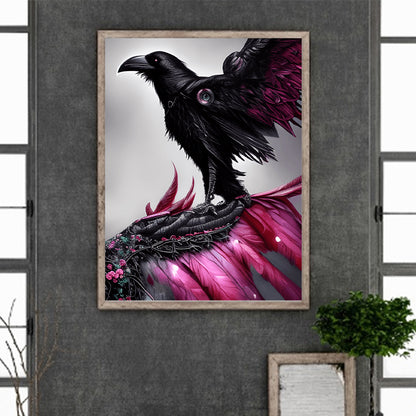 Black Crow - Full Round Drill Diamond Painting 30*40CM