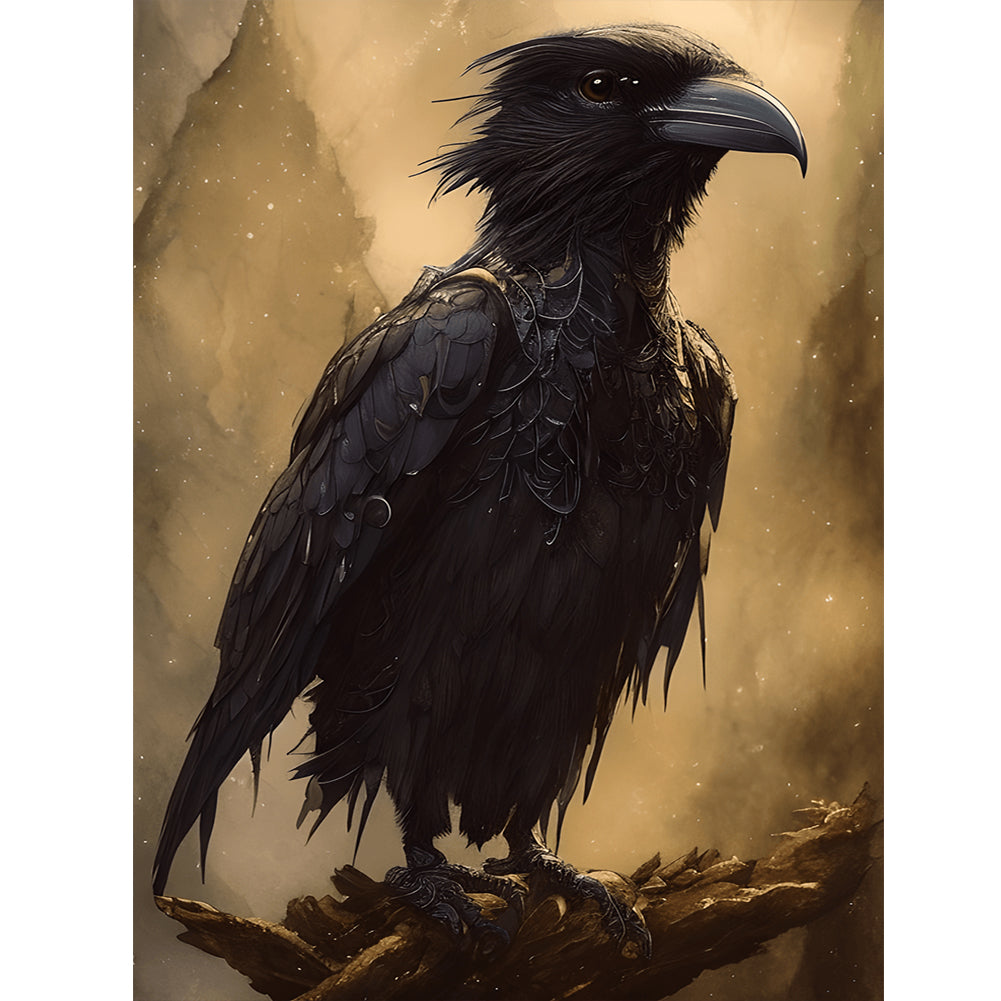 Black Crow - Full Round Drill Diamond Painting 30*40CM