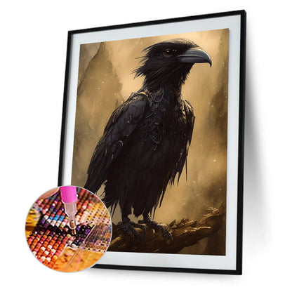 Black Crow - Full Round Drill Diamond Painting 30*40CM