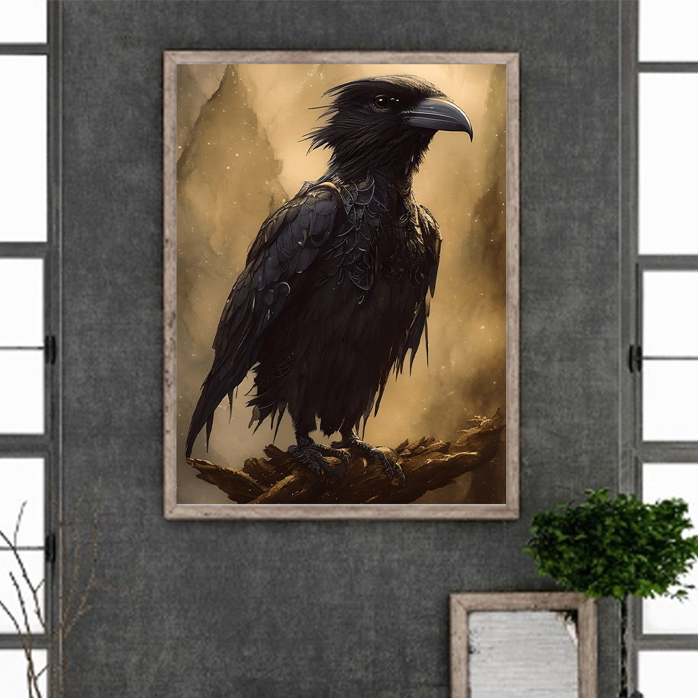 Black Crow - Full Round Drill Diamond Painting 30*40CM