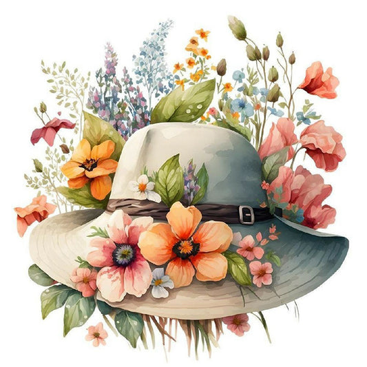 Hat - Full Round Drill Diamond Painting 30*30CM