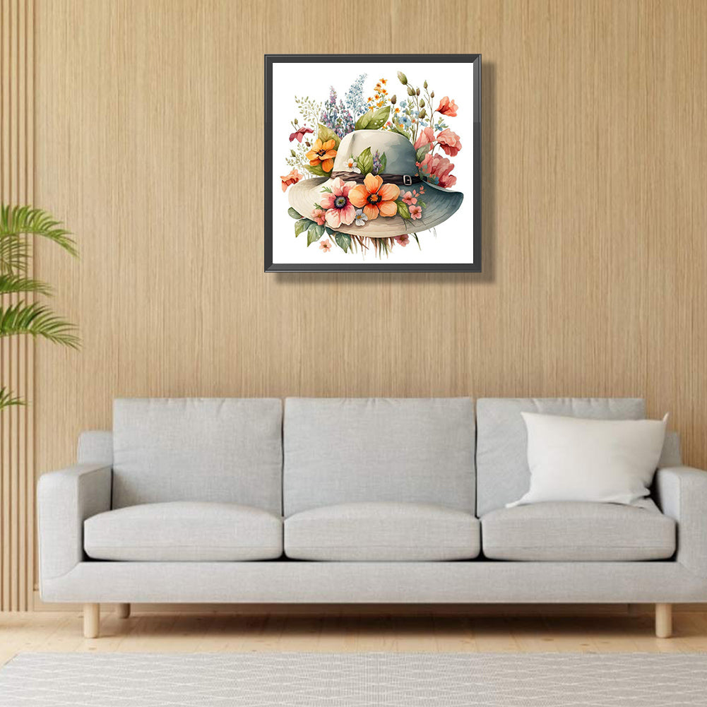 Hat - Full Round Drill Diamond Painting 30*30CM