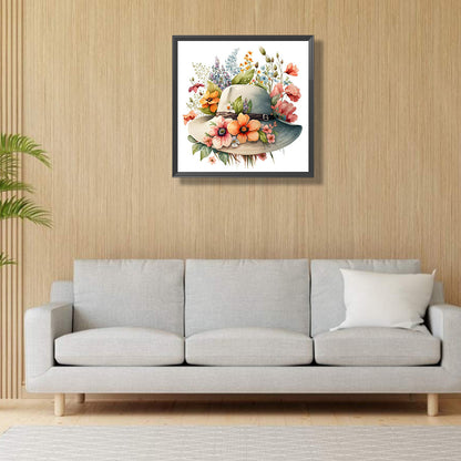 Hat - Full Round Drill Diamond Painting 30*30CM