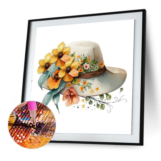 Hat - Full Round Drill Diamond Painting 30*30CM