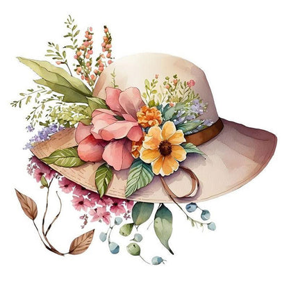 Hat - Full Round Drill Diamond Painting 30*30CM
