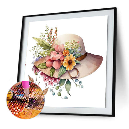 Hat - Full Round Drill Diamond Painting 30*30CM