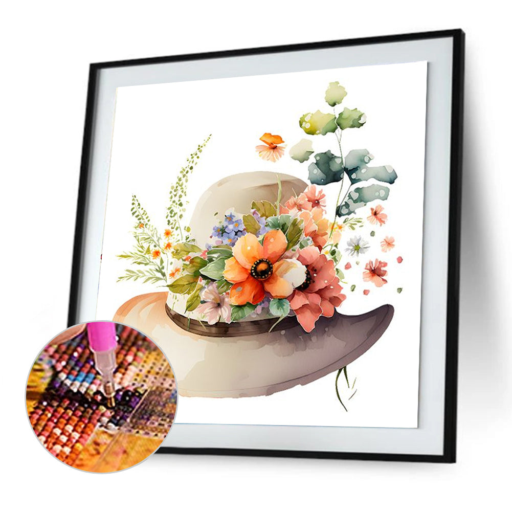Hat - Full Round Drill Diamond Painting 30*30CM