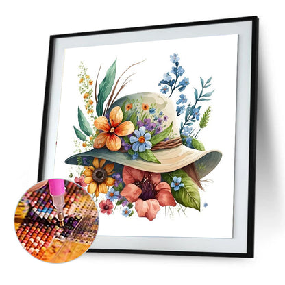 Hat - Full Round Drill Diamond Painting 30*30CM