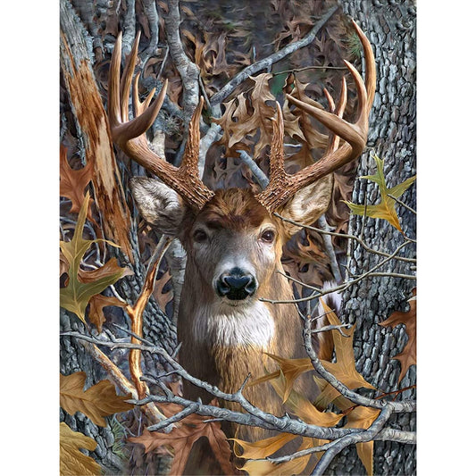 Elk - Full Round Drill Diamond Painting 30*40CM