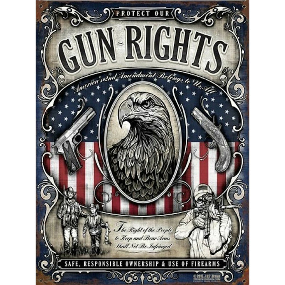 Independence Day - Full Round Drill Diamond Painting 30*40CM