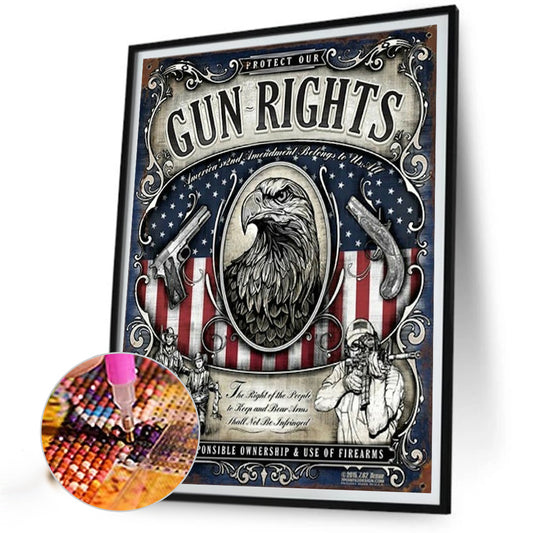 Independence Day - Full Round Drill Diamond Painting 30*40CM