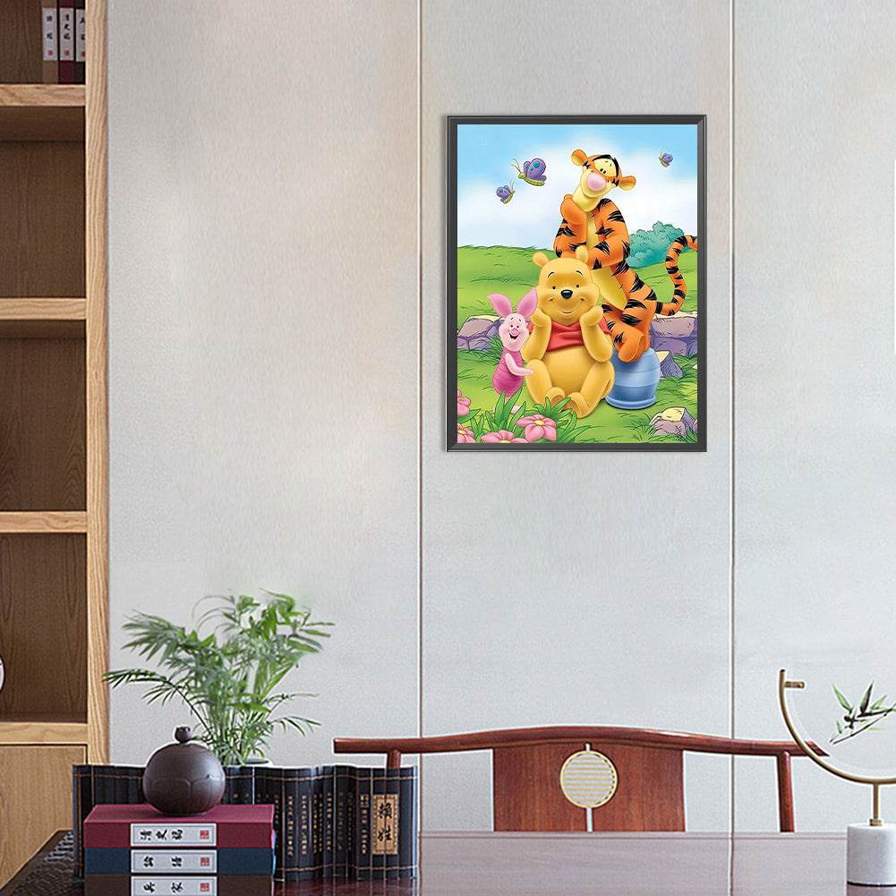 Winnie The Pooh - Full Round Drill Diamond Painting 30*40CM