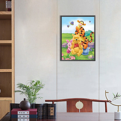Winnie The Pooh - Full Round Drill Diamond Painting 30*40CM