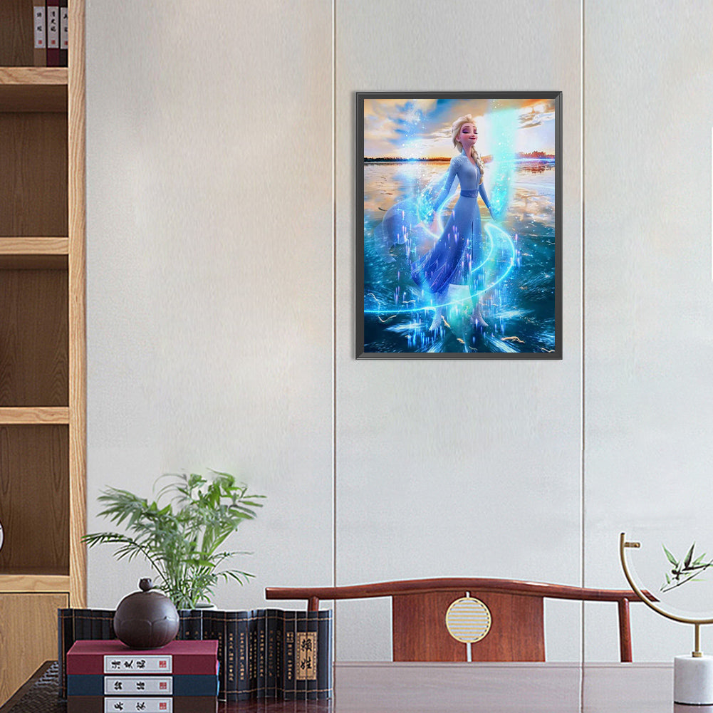 Frozen - Elsa - Full Round Drill Diamond Painting 30*40CM