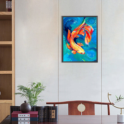 Koi Carp - Full Round Drill Diamond Painting 30*40CM