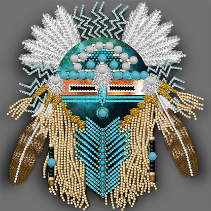 Aboriginal Indian Art - Special Shaped Drill Diamond Painting 30*30CM