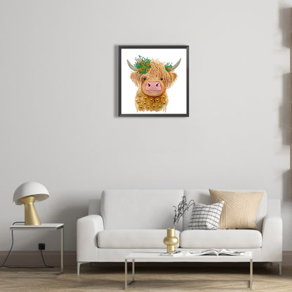 Highland Yak - Special Shaped Drill Diamond Painting 30*30CM