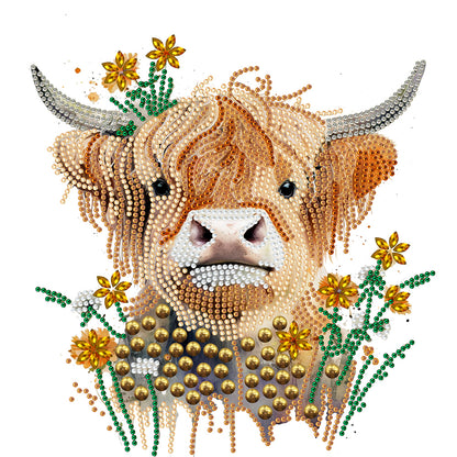 Highland Yak - Special Shaped Drill Diamond Painting 30*30CM