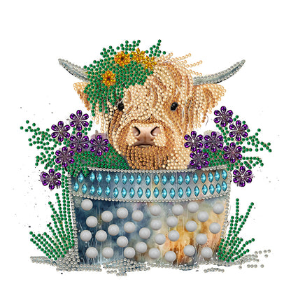 Highland Yak - Special Shaped Drill Diamond Painting 30*30CM