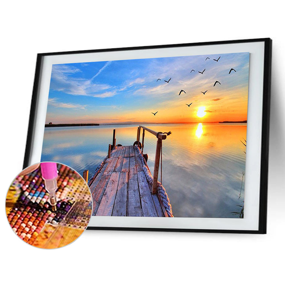 Landscape - Full Round Drill Diamond Painting 40*30CM