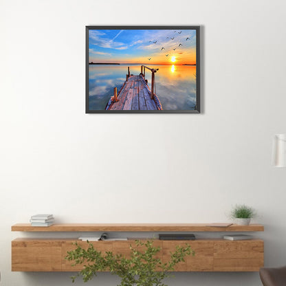 Landscape - Full Round Drill Diamond Painting 40*30CM