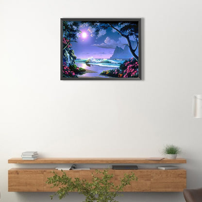 Landscape - Full Round Drill Diamond Painting 40*30CM