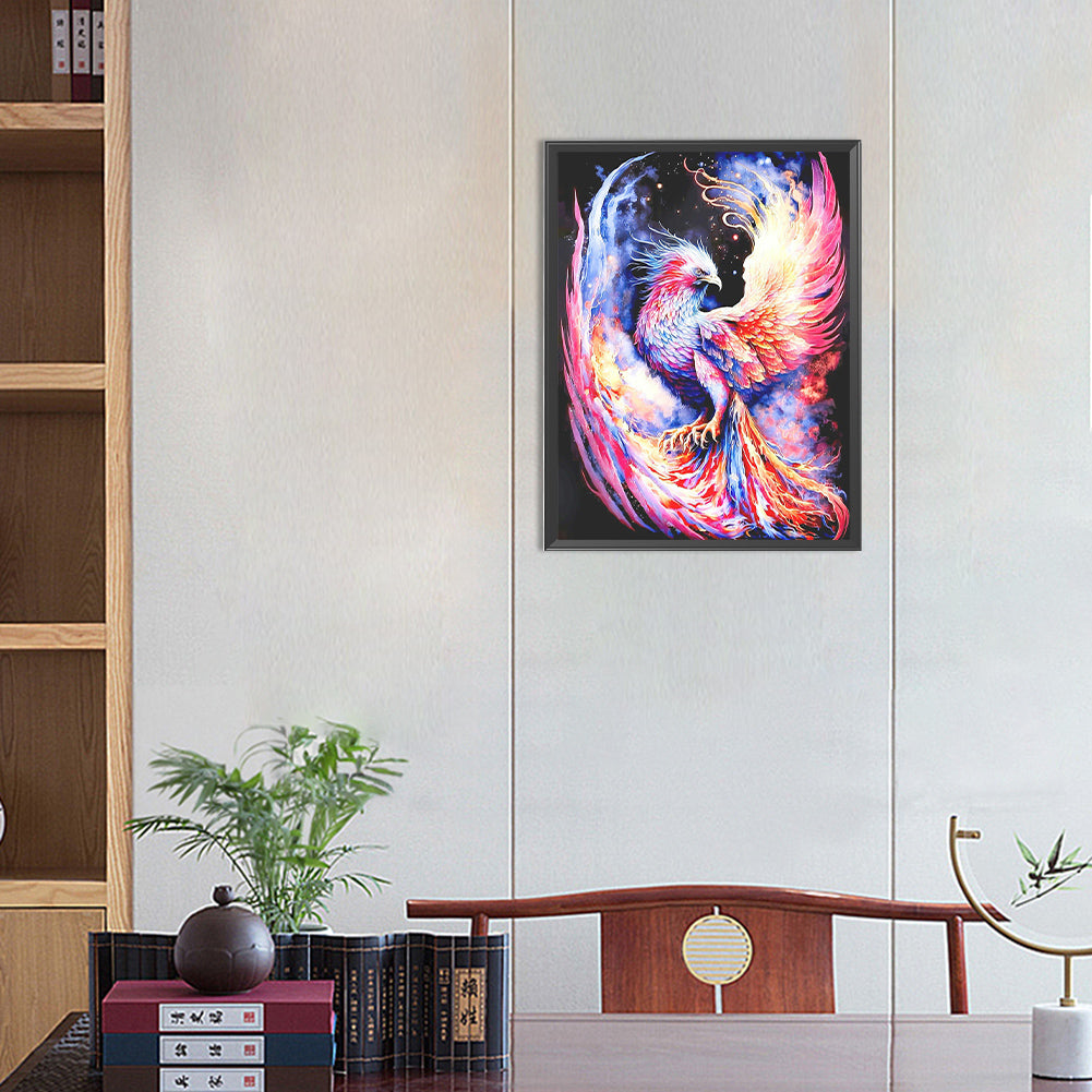 Phoenix Reborn From The Ashes - Full Round Drill Diamond Painting 30*40CM