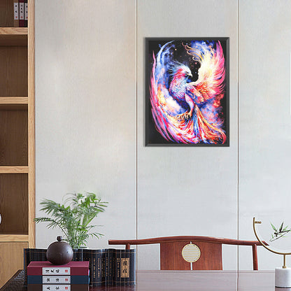 Phoenix Reborn From The Ashes - Full Round Drill Diamond Painting 30*40CM