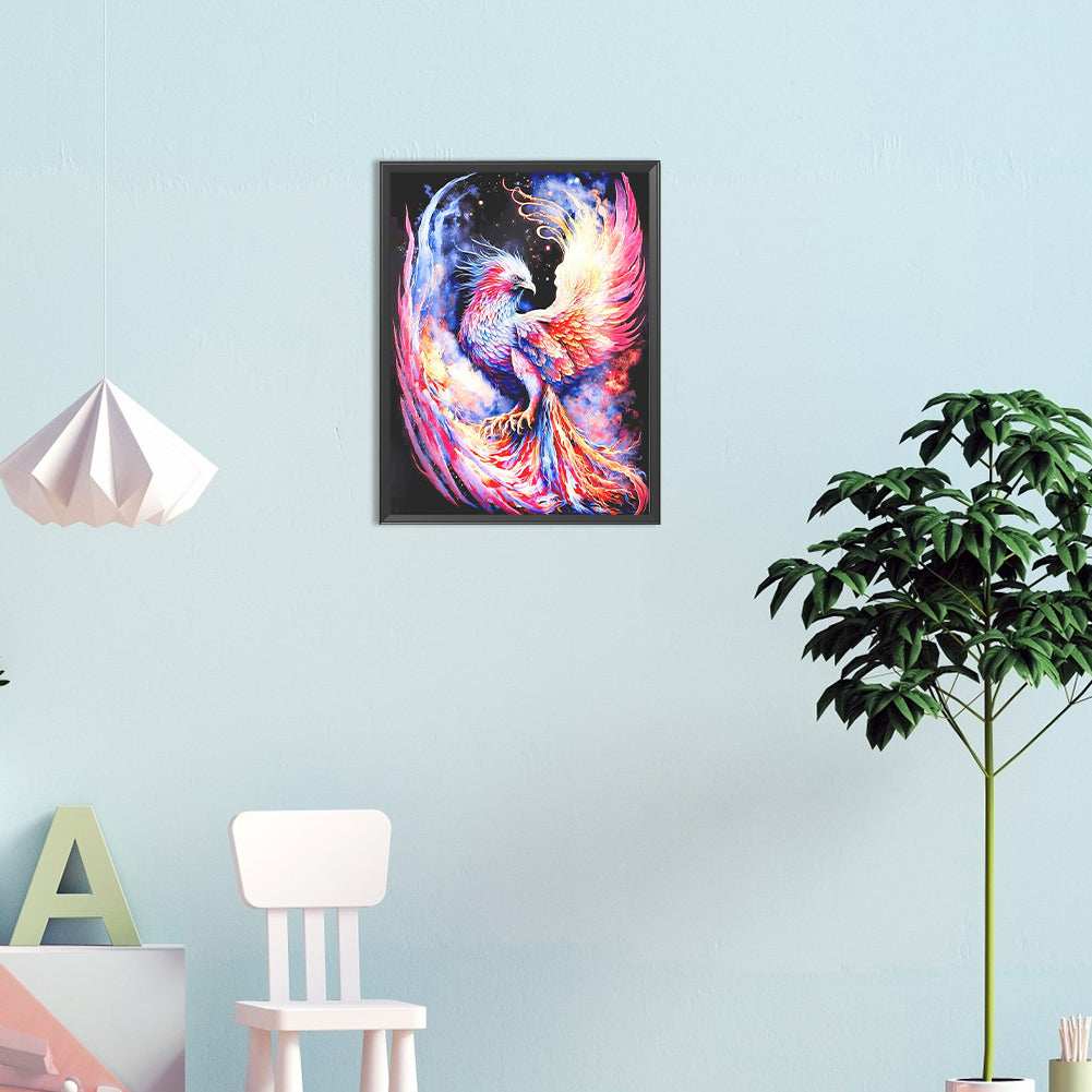 Phoenix Reborn From The Ashes - Full Round Drill Diamond Painting 30*40CM