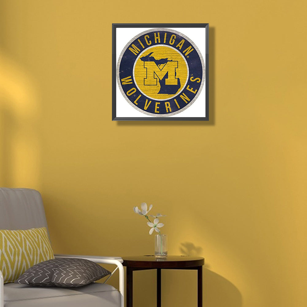 University Of Michigan - Full Round Drill Diamond Painting 40*40CM