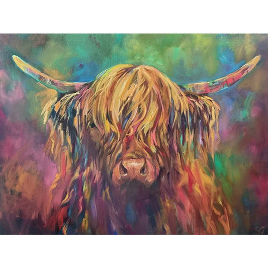 Highland Yak - Full Round Drill Diamond Painting 40*30CM