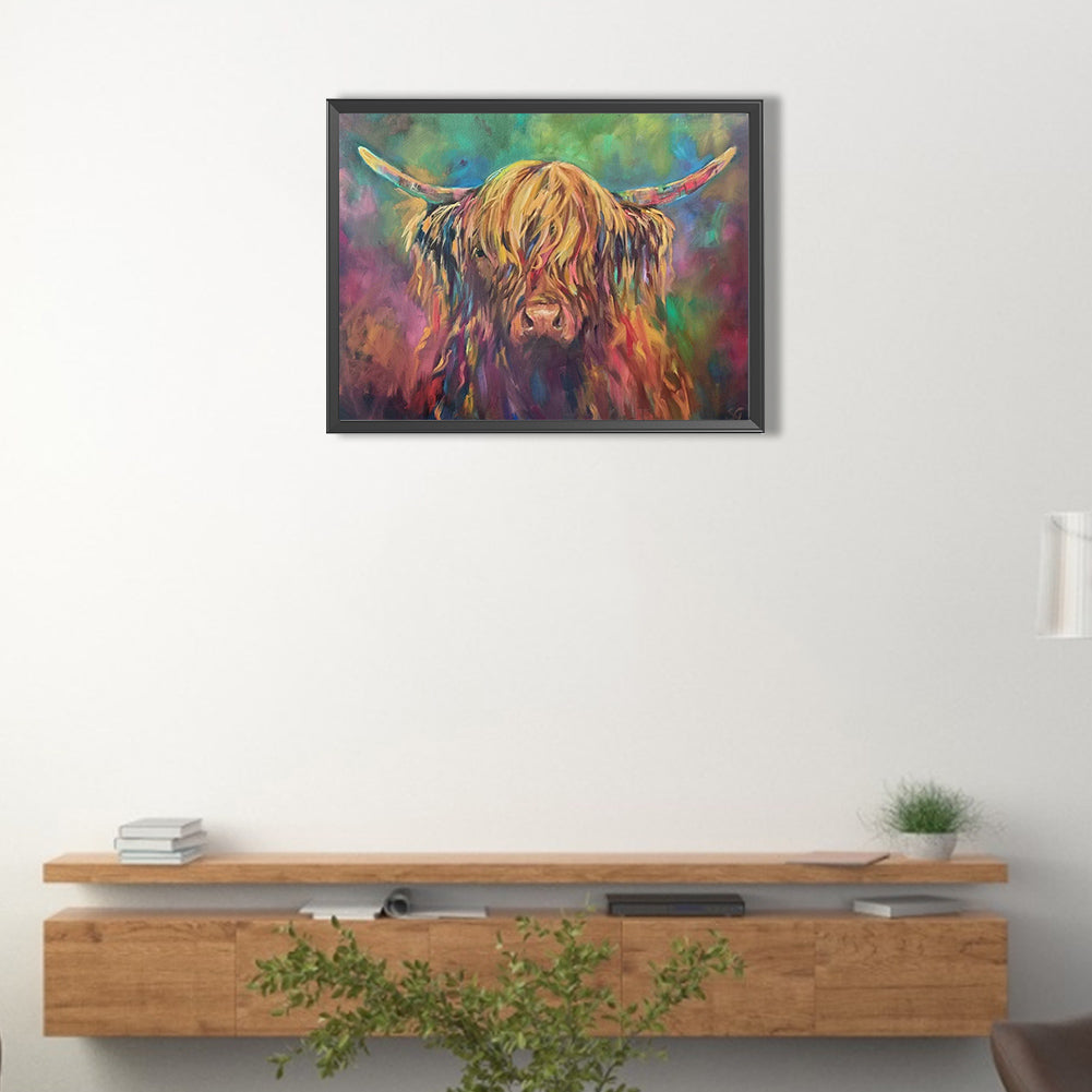 Highland Yak - Full Round Drill Diamond Painting 40*30CM