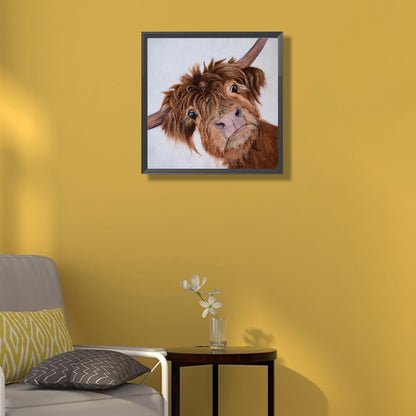 Highland Yak - Full Round Drill Diamond Painting 45*45CM