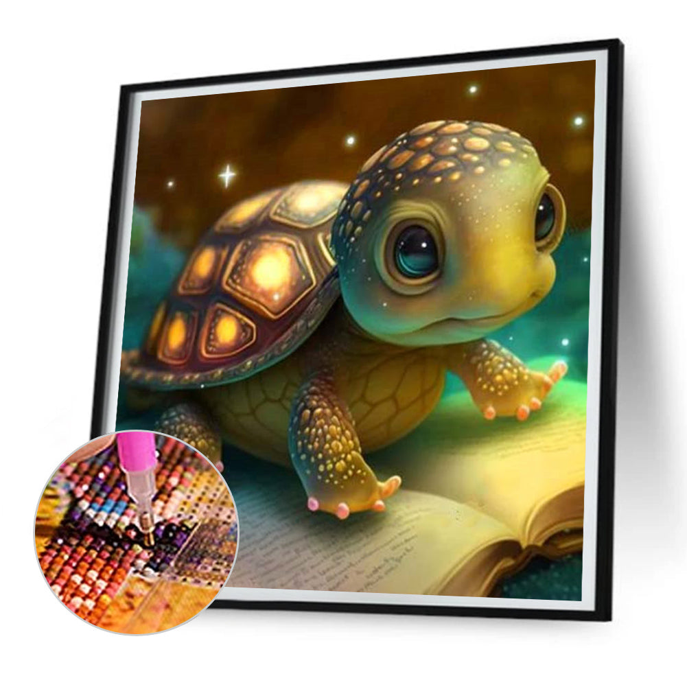 Crawling Turtle - Full Round Drill Diamond Painting 30*30CM