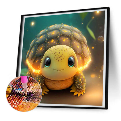 Crawling Turtle - Full Round Drill Diamond Painting 30*30CM