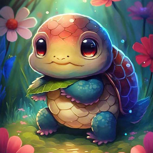 Crawling Turtle - Full Round Drill Diamond Painting 30*30CM