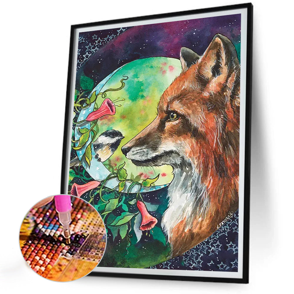 Fox - Full Round Drill Diamond Painting 30*40CM