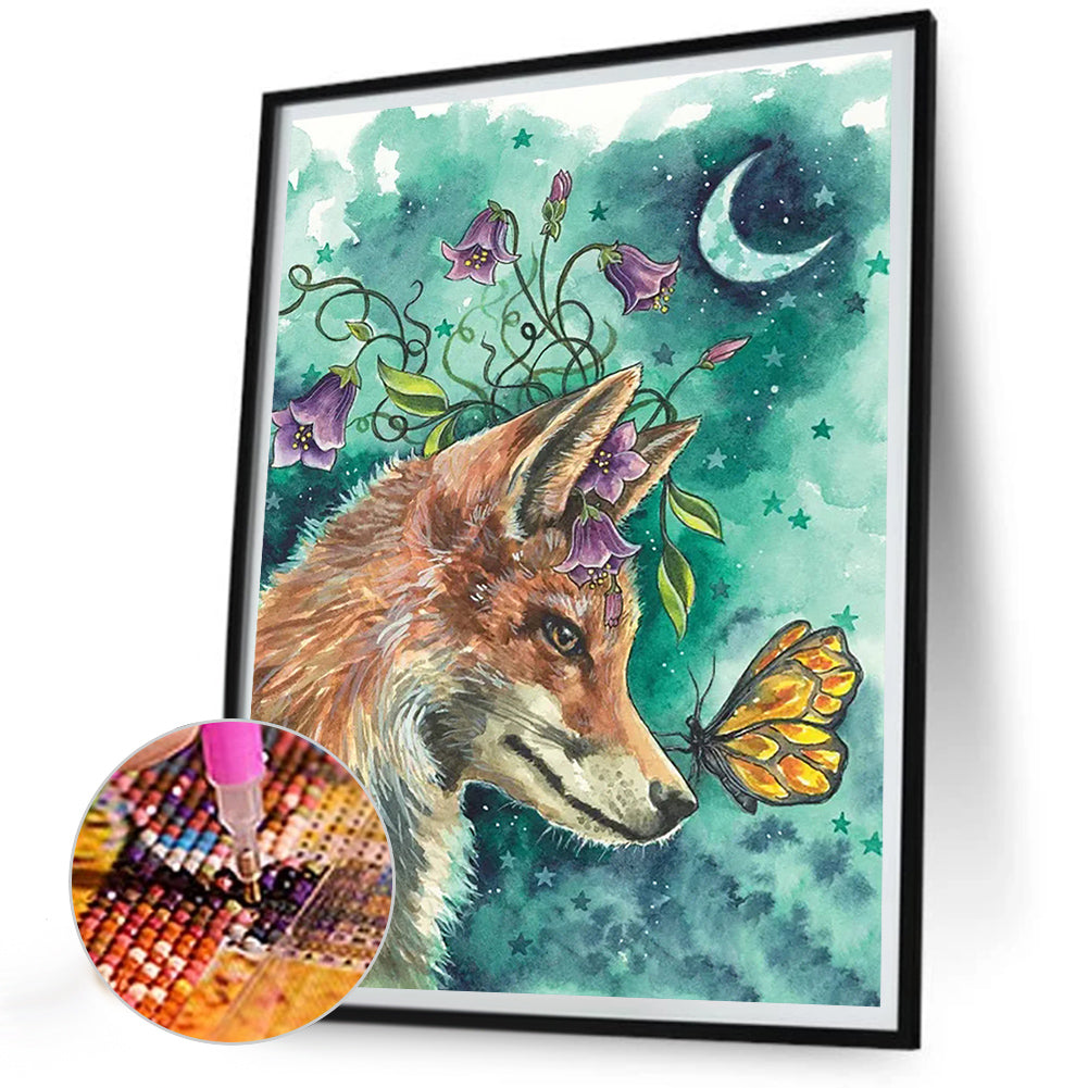 Fox - Full Round Drill Diamond Painting 30*40CM