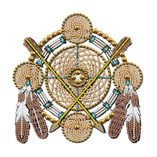 Indian Dreamcatcher Mandala - Special Shaped Drill Diamond Painting 30*30CM