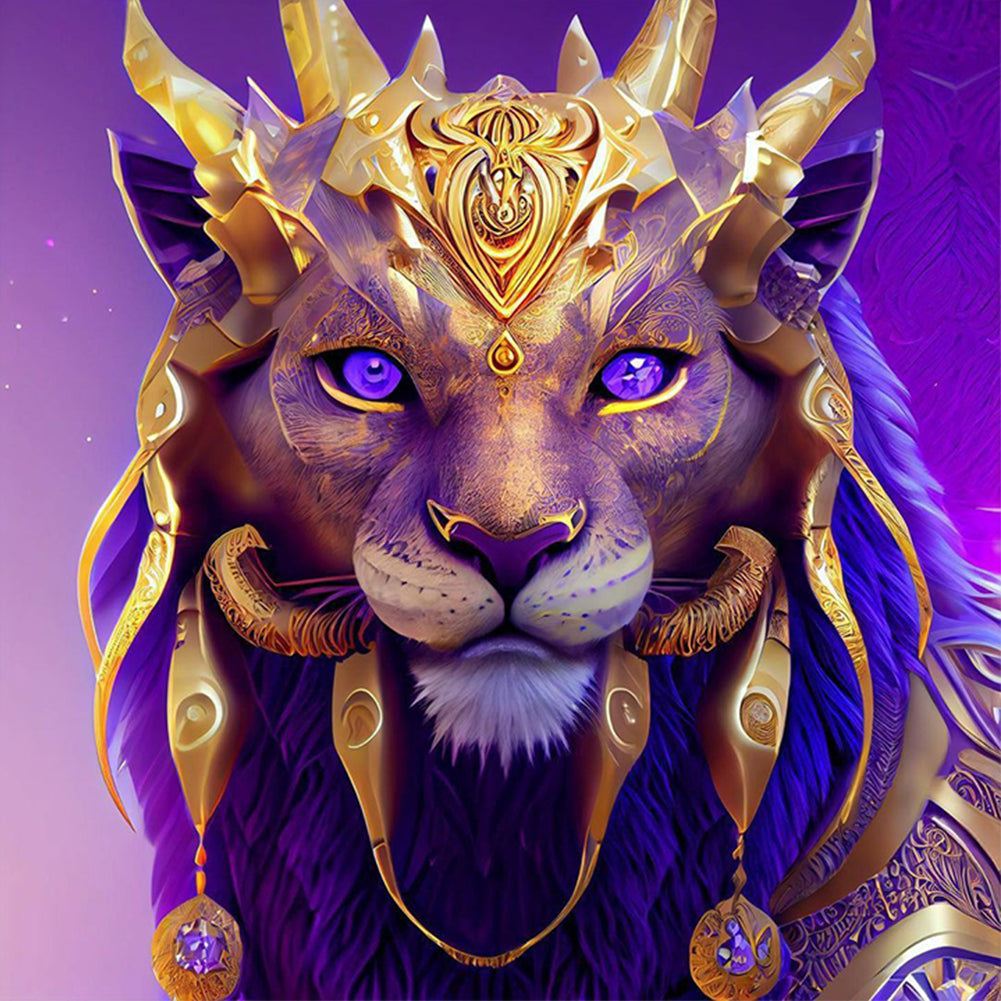 Black Panther Handsome Head - Full Round Drill Diamond Painting 30*30CM