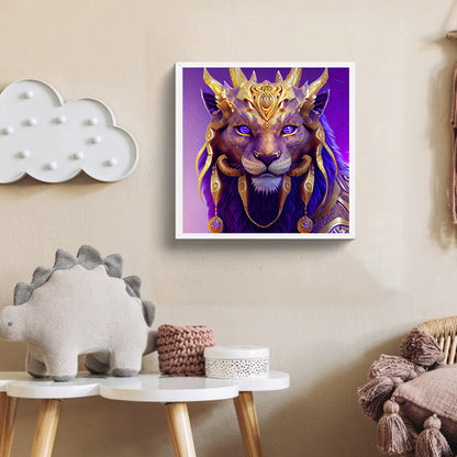 Black Panther Handsome Head - Full Round Drill Diamond Painting 30*30CM