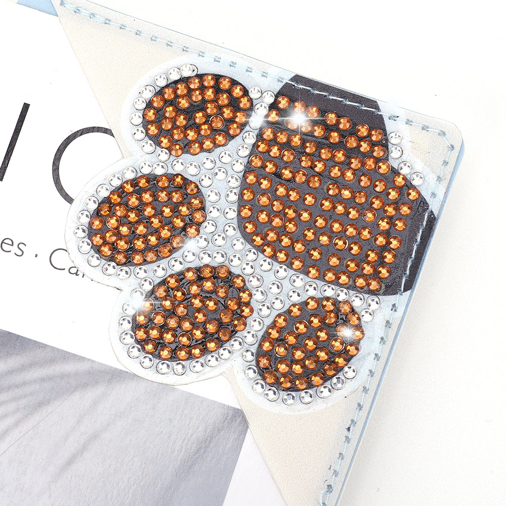 DIY Diamond Art Bookmarks Art Craft 5D Cat Paw Triangle for Beginner Adults Kids