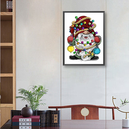 Dwarf With Lantern - Full Round Drill Diamond Painting 30*40CM