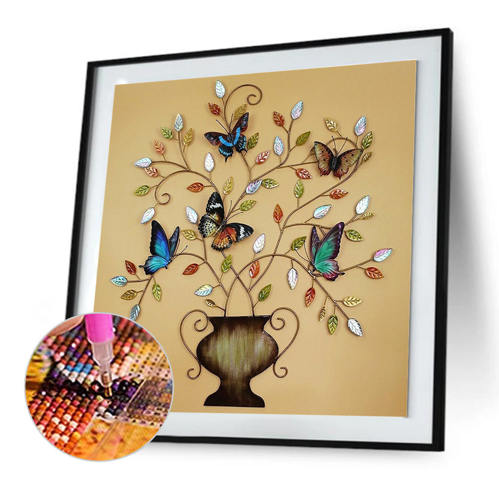 Flower Tree - Full Round Drill Diamond Painting 30*30CM