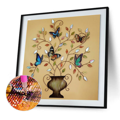 Flower Tree - Full Round Drill Diamond Painting 30*30CM