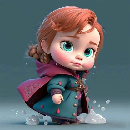 Disney Princess And Prince - Full Round Drill Diamond Painting 30*30CM
