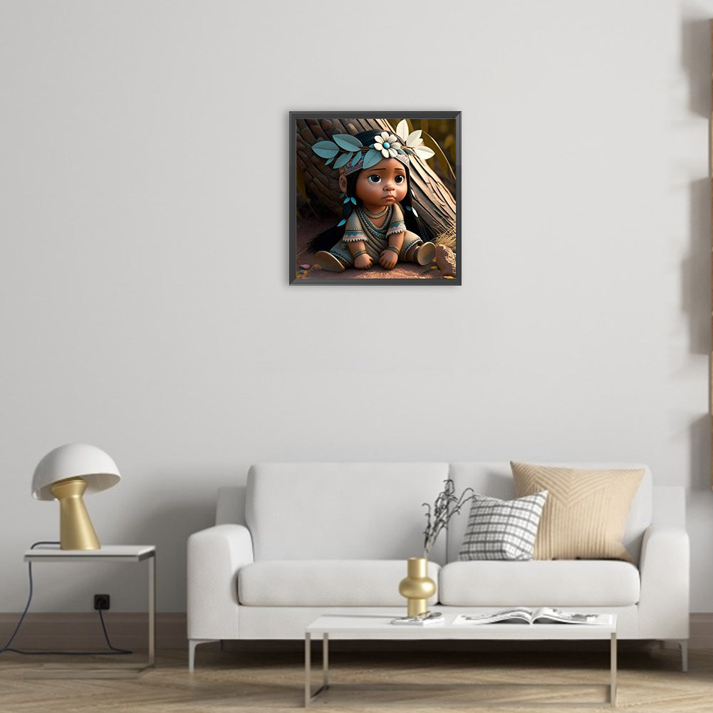 African Children - Full Round Drill Diamond Painting 30*30CM