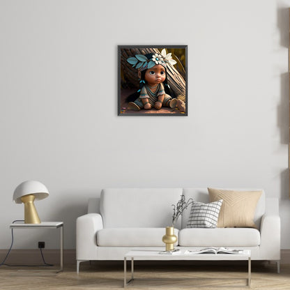 African Children - Full Round Drill Diamond Painting 30*30CM